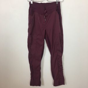 Lululemon studio dance pants size 8 maroon